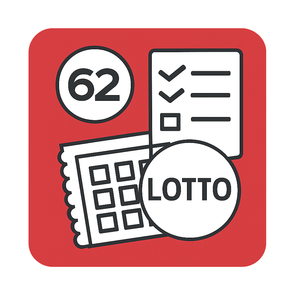 An icon representing the 62 Lottery Website as a guide resource.