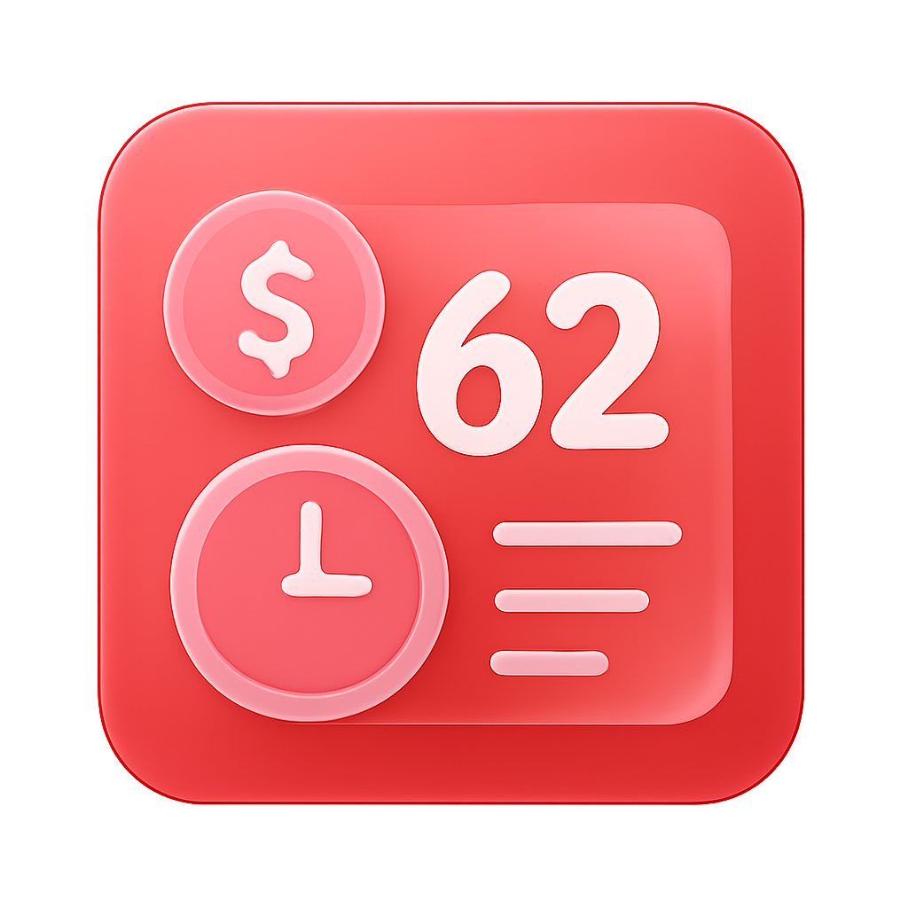 Icon representing 62 Lottery customer support options.