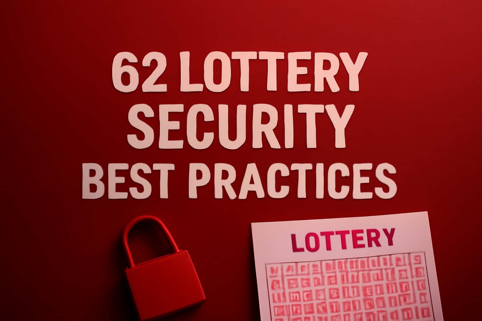 An informative visual on 62 Lottery Security Best Practices.