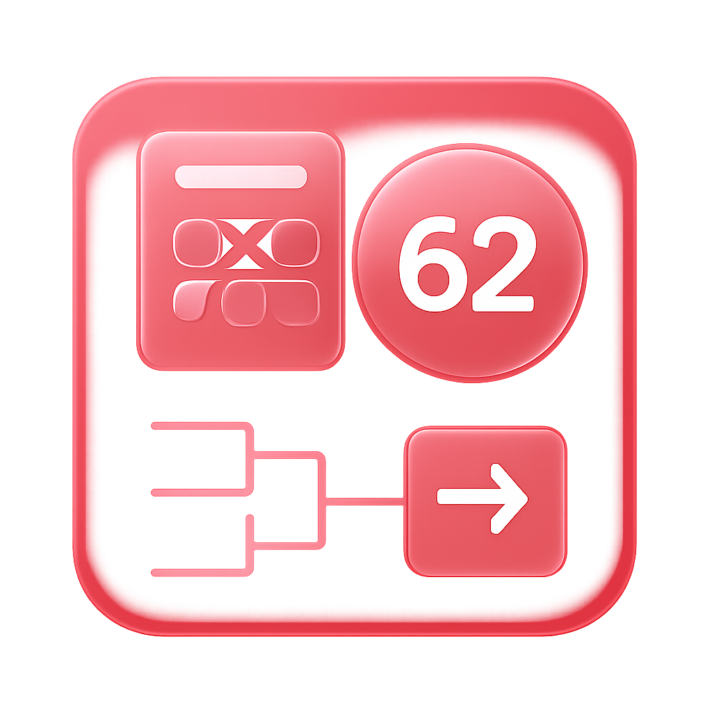 An icon symbolizing guidance on 62 Lottery Rules.