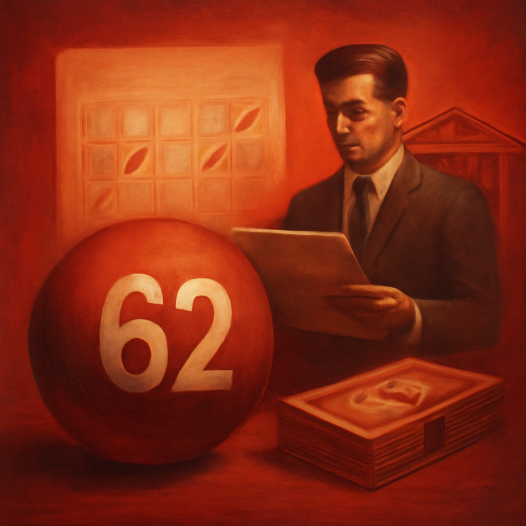 An educational diagram outlining troubleshooting methods for 62 Lottery login.