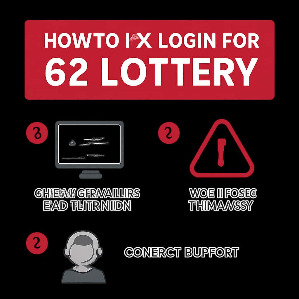 An educational illustration regarding login solutions for 62 Lottery.
