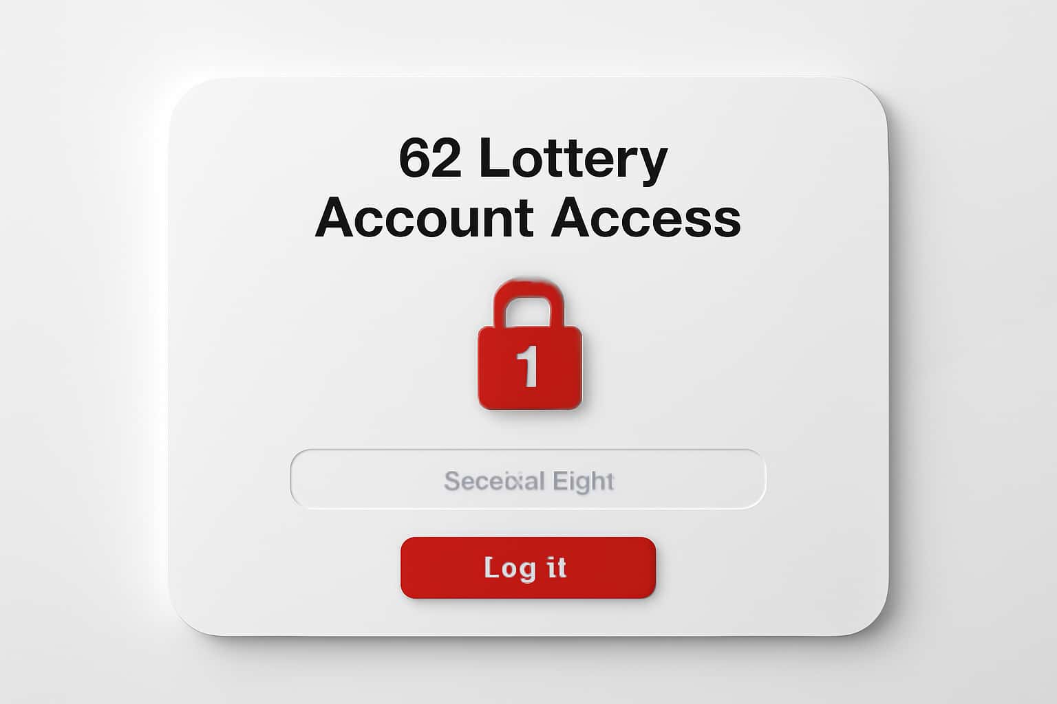 62 Lottery Account Access Interface