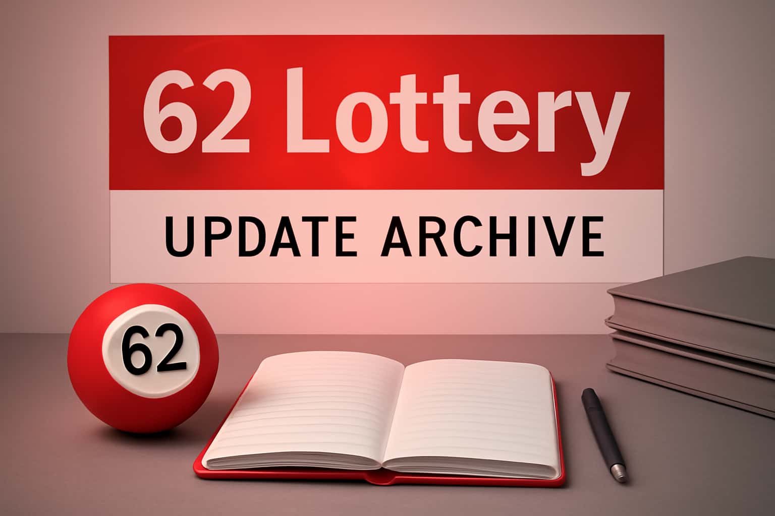 A professional visual representation of the 62 Lottery Update Archive, highlighting important updates and features.